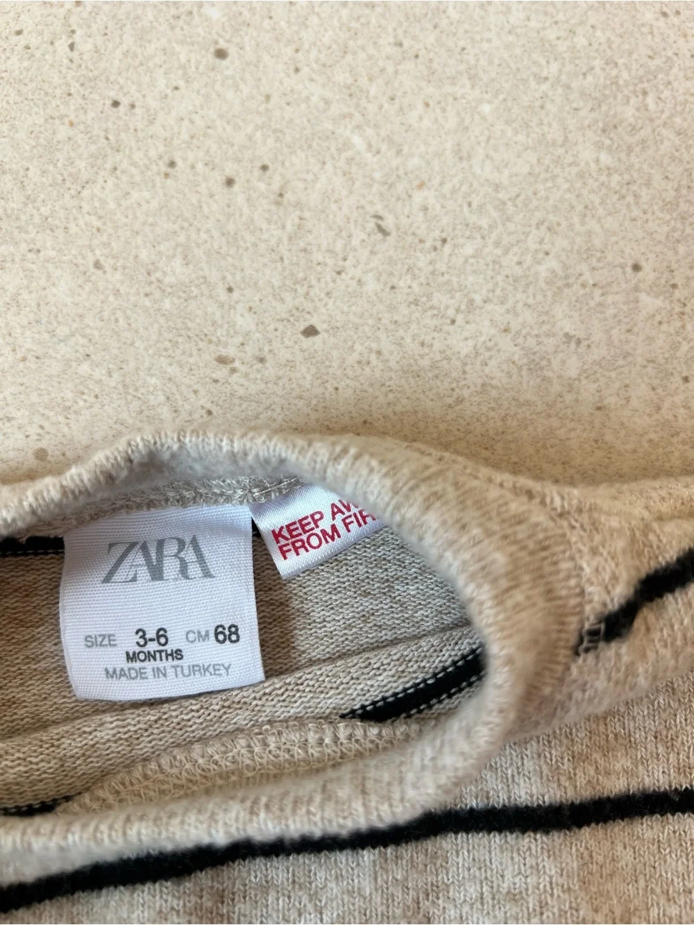 Zara Striped Baby Sweater
